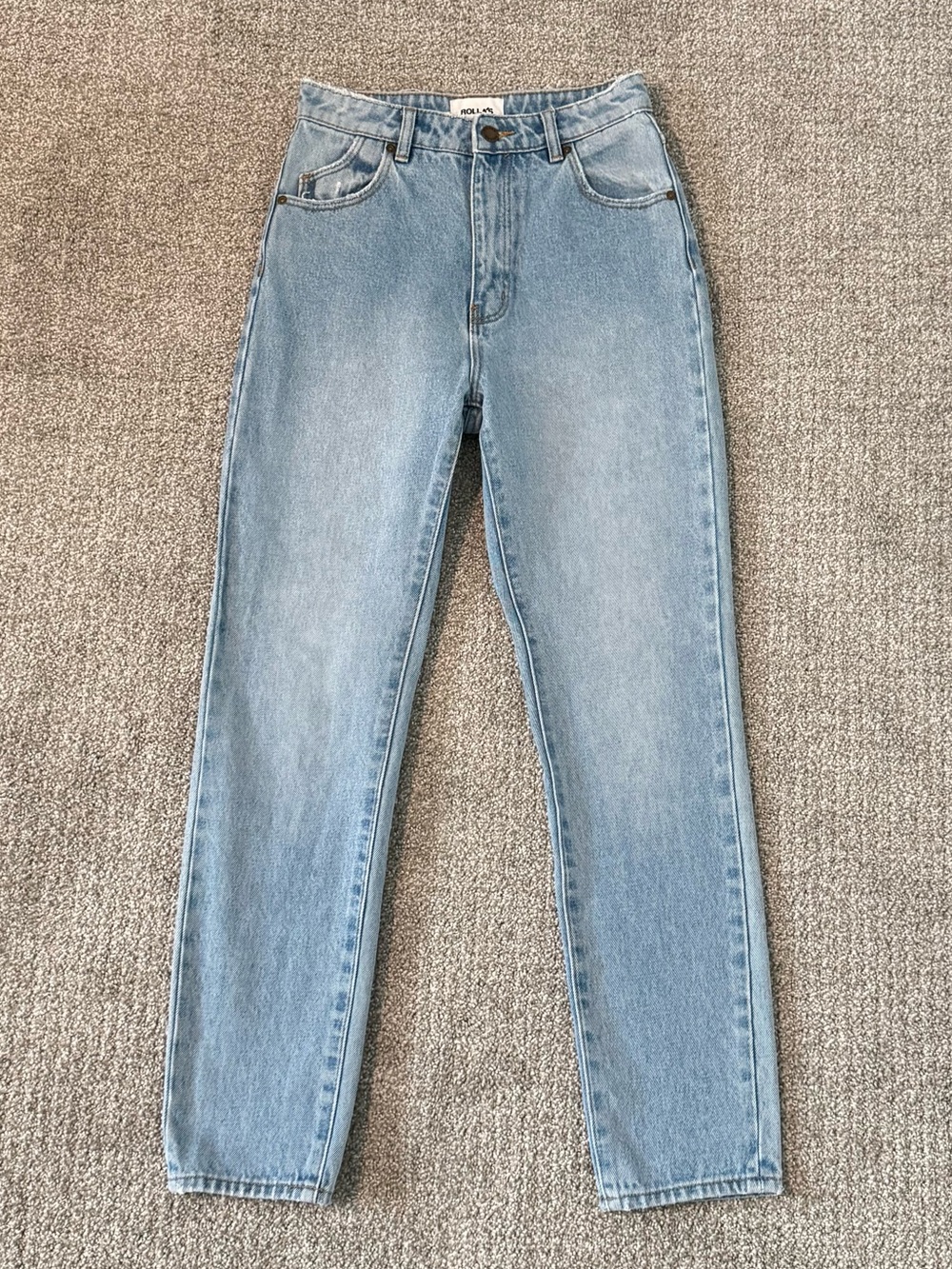 ROLLA'S 25 Light Blue High-Rise Slim Jeans